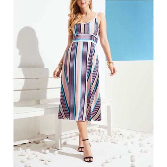 Beautiful Pink Striped Dress - Picture 5 of 6